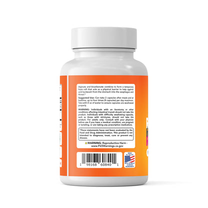 Nutritist Refluxter Sodium Alginate Capsules — Natural Acid Reflux & GERD Relief