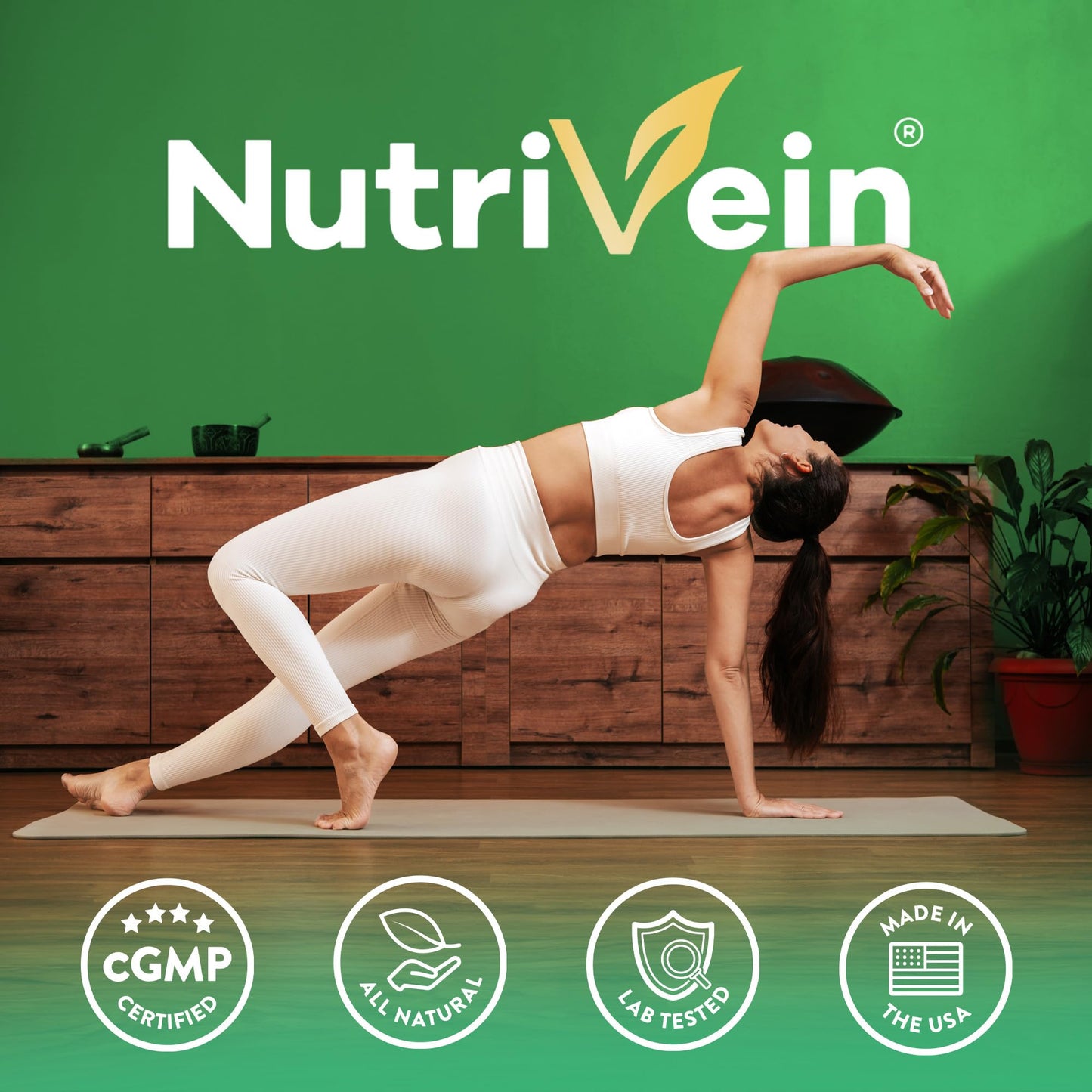 Nutrivein Premium Citrus Bergamot Supplement 1400mg 25:1 Bergamia Extract – 60 Day Supply (120 Capsules) | Heart & Circulatory Support