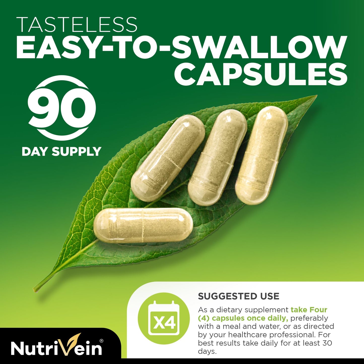 Nutrivein Whole Food Multivitamin for Men & Women – 120 Vegan Caps | Immune, Heart & Energy Support