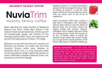 Nuvia Trim Gourmet Coffee with Garcinia Cambogia