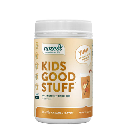 Nuzest Kids Good Stuff Vegan Smoothie Mix Vanilla Caramel - Dairy Free Multivitamin Shake