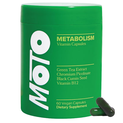 O Positiv Moto Women's Metabolism Support - Energy, Cravings, Vegan Capsules (30 Servings)