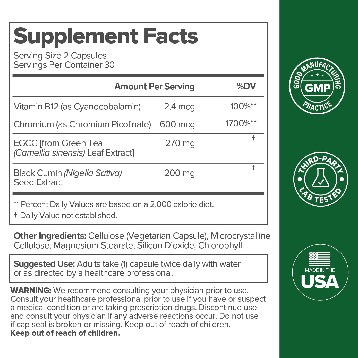 O Positiv Moto Women's Metabolism Support - Energy, Cravings, Vegan Capsules (30 Servings)