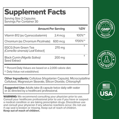 O Positiv Moto Women's Metabolism Support - Energy, Cravings, Vegan Capsules (30 Servings)