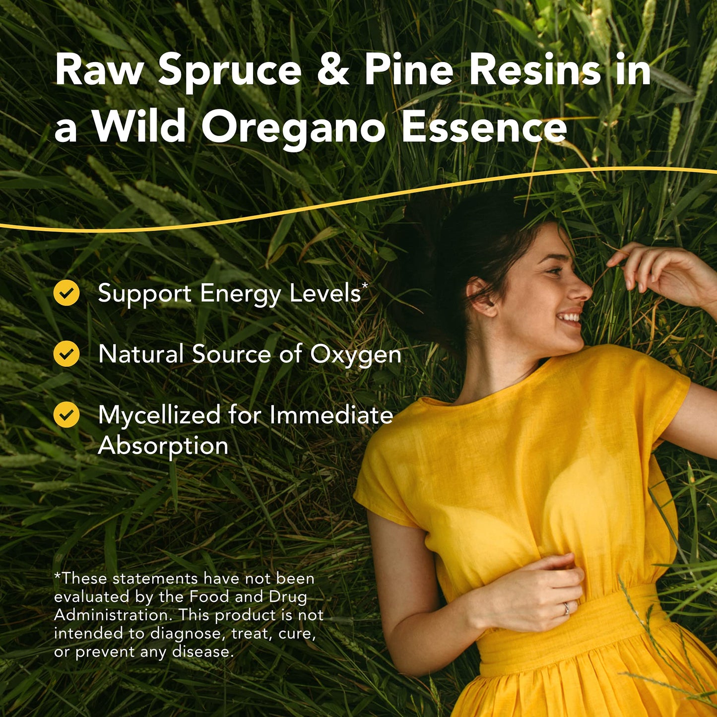 O2rega 8 oz – Natural Source of Oxygen | P73 Oregano, Spruce & Pine | Mycellized Absorption | Non-GMO | 16 Servings | North American Herb & Spice