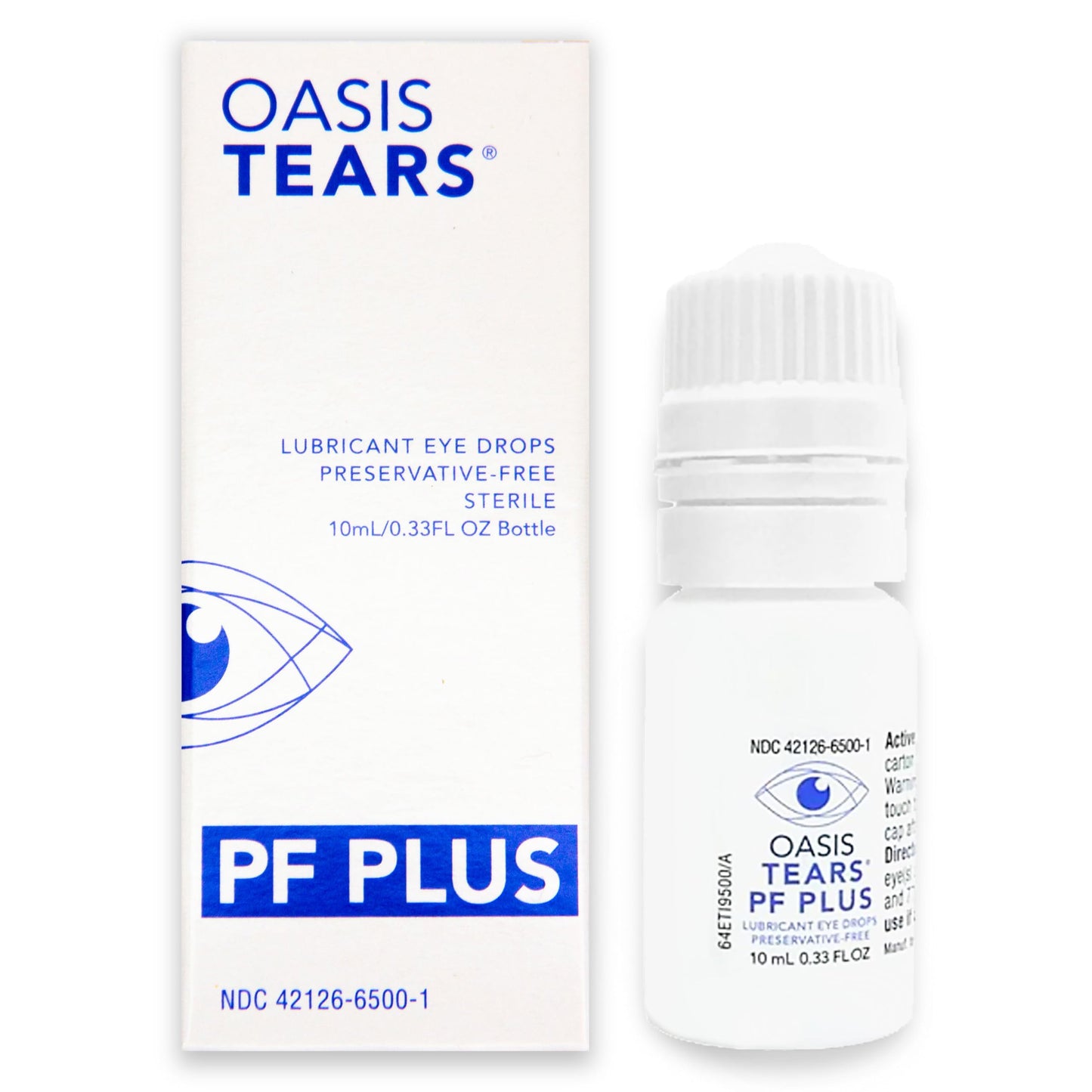 Oasis Tears OT6500 PF Plus Preservative-Free Lubricant Eye Drops – 0.34 fl oz
