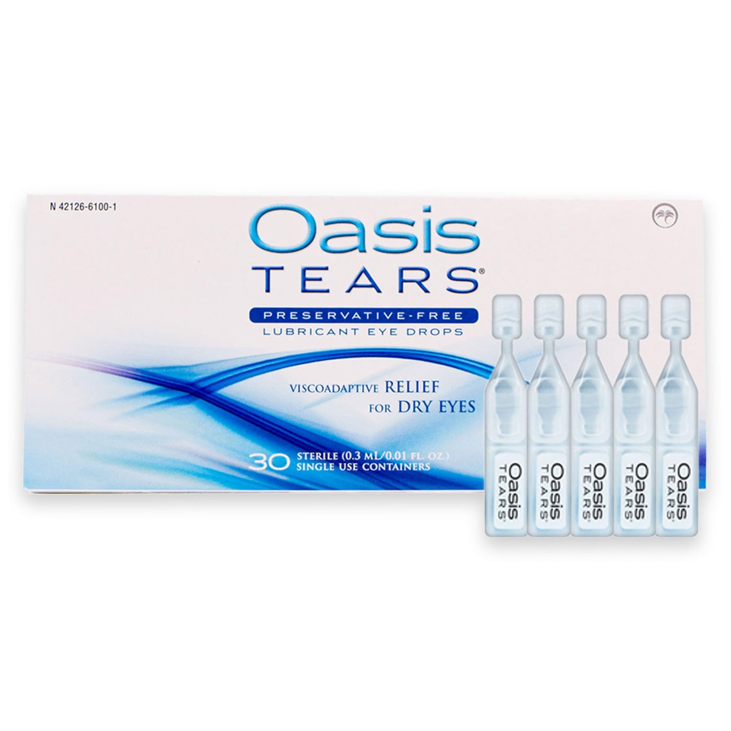 OT6100 Oasis TEARS Preservative-Free Eye Drops | 30 Single-Use Vials