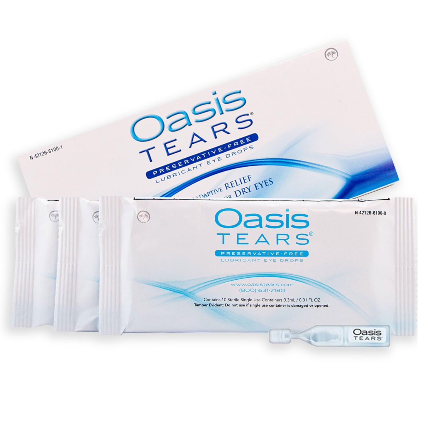 OT6100 Oasis TEARS Preservative-Free Eye Drops | 30 Single-Use Vials