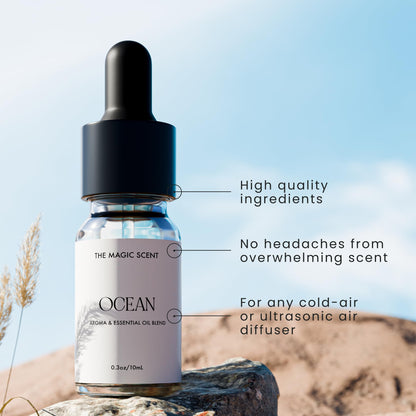 The Magic Scent Ocean Diffuser Oil – Bali-Inspired, 0.34 fl oz (10 ml) for Diffusers
