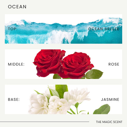 The Magic Scent Ocean Diffuser Oil – Bali-Inspired, 0.34 fl oz (10 ml) for Diffusers