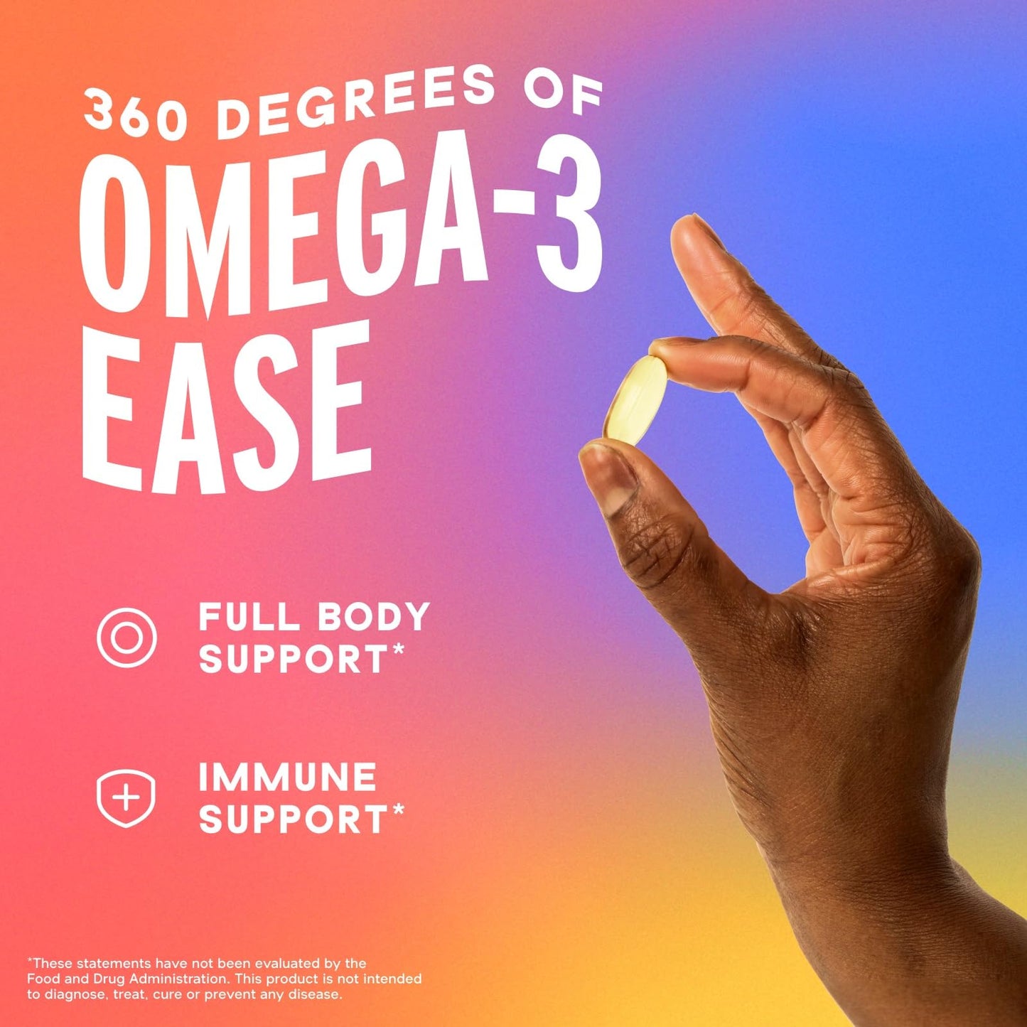 Oceanblue Omega 3 Supplement for Women | Burpless Fish Oil 720mg + Vitamin D3 | Heart & Immune Support | Molecularly Distilled Orange Flavor (30 Count One a Day Omega)