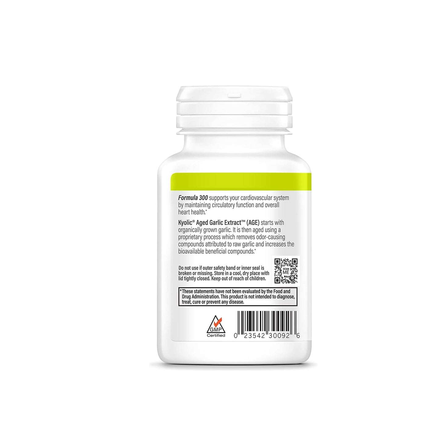Kyolic Aged Garlic Extract Formula 300 – Cardiovascular Health, Vegan, 360 Capsules