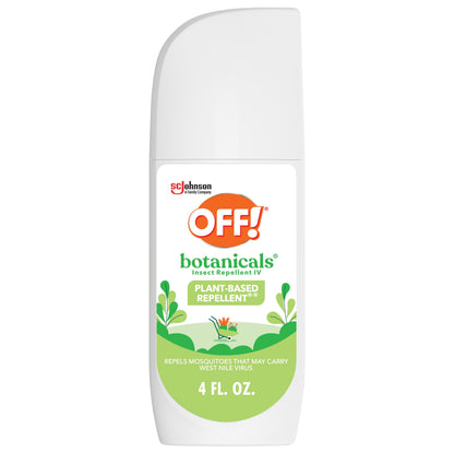 OFF! Botanicals Insect Repellent, 4 oz – Natural Bug Spray for Mosquitoes & No-See-Ums