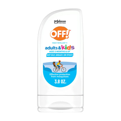 OFF! Insect Repellent Lotion for Adults & Kids – Fragrance-Free, Picaridin, 3.8 oz