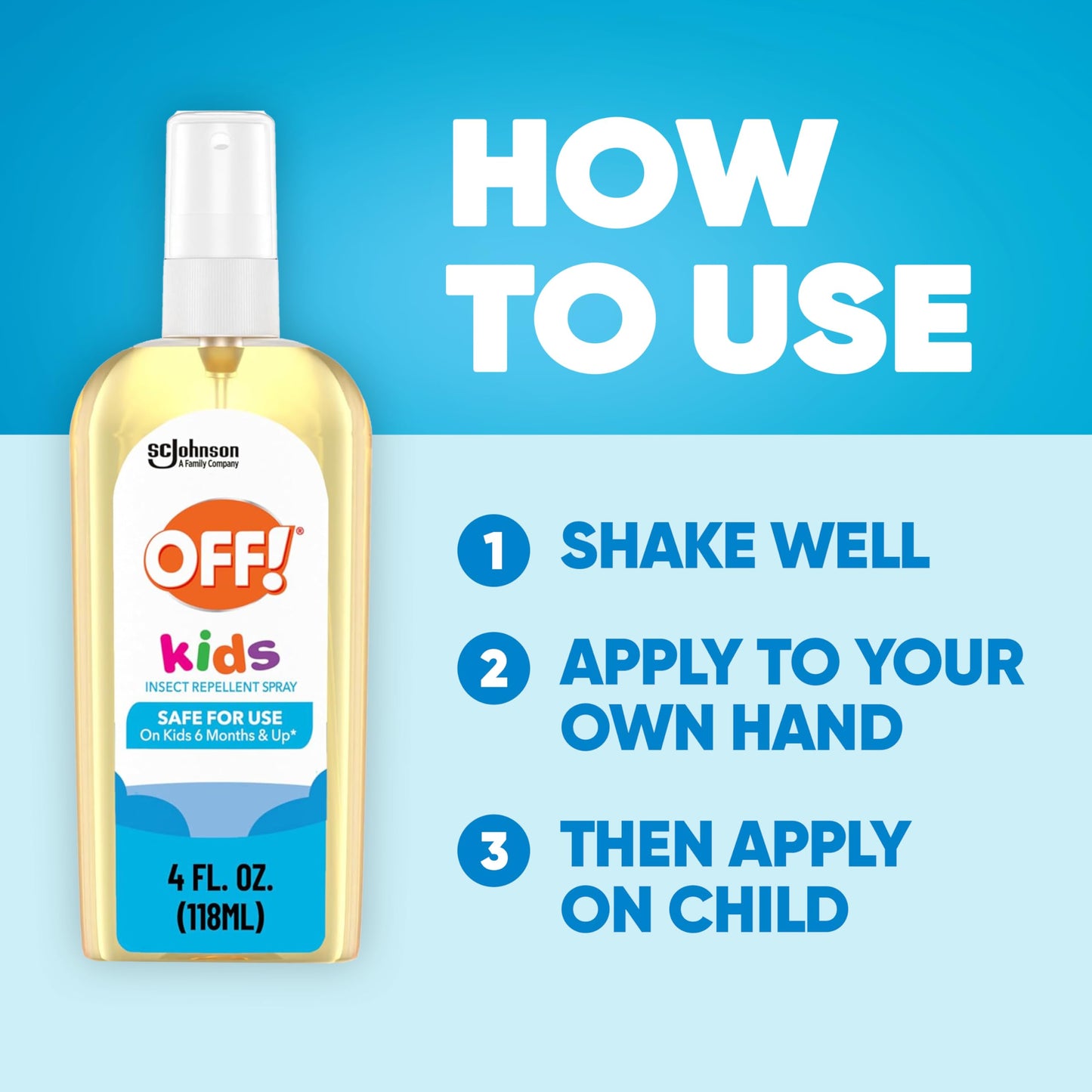 OFF! Kids Mosquito Spray — Botanically Inspired, Safe for Ages 6 Months+