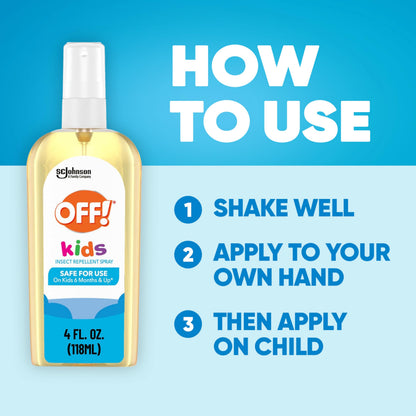 OFF! Kids Mosquito Spray — Botanically Inspired, Safe for Ages 6 Months+