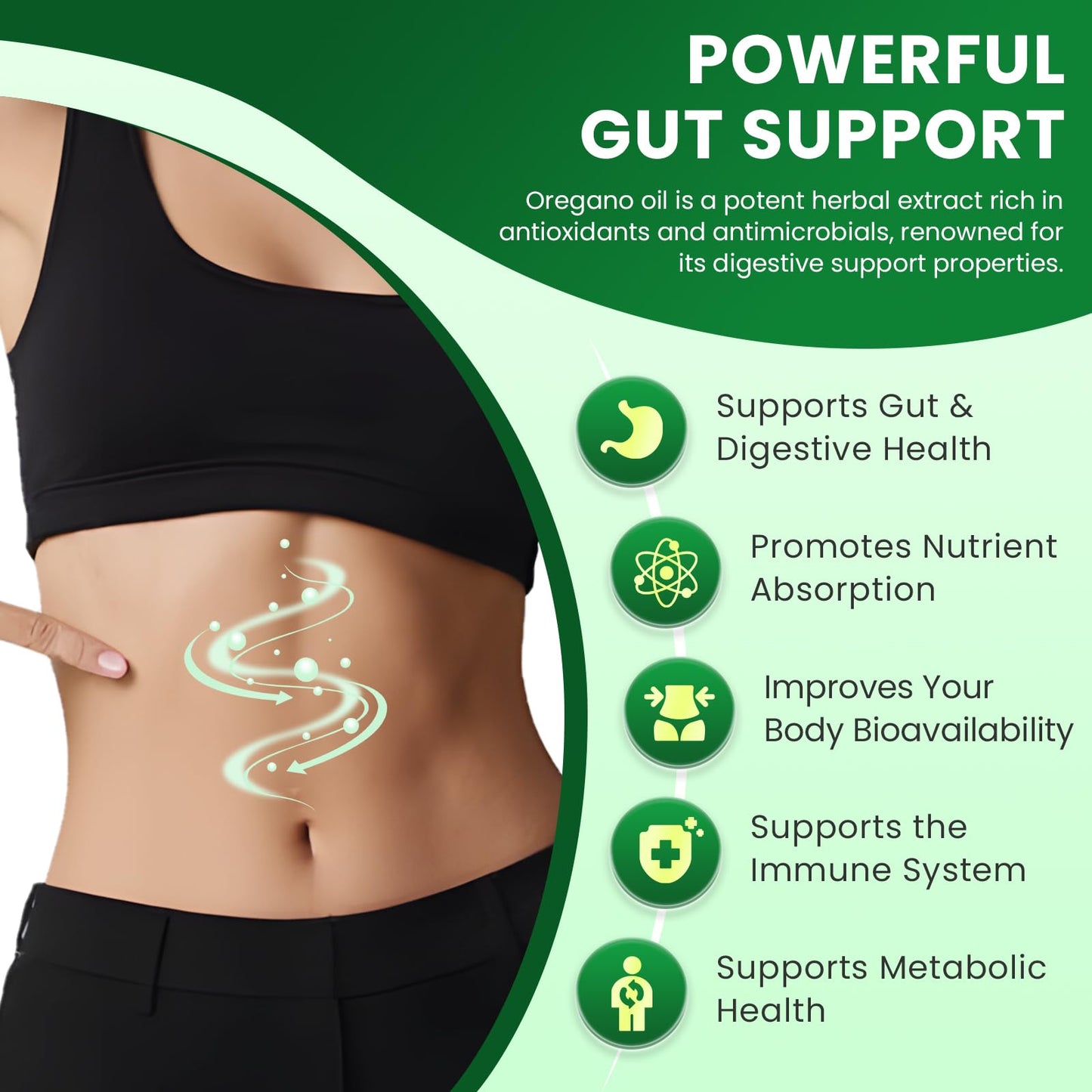 Oil of Oregano with Black Seed Oil Capsules Organic - Immune, Gut & Respiratory Support | 150 Ct