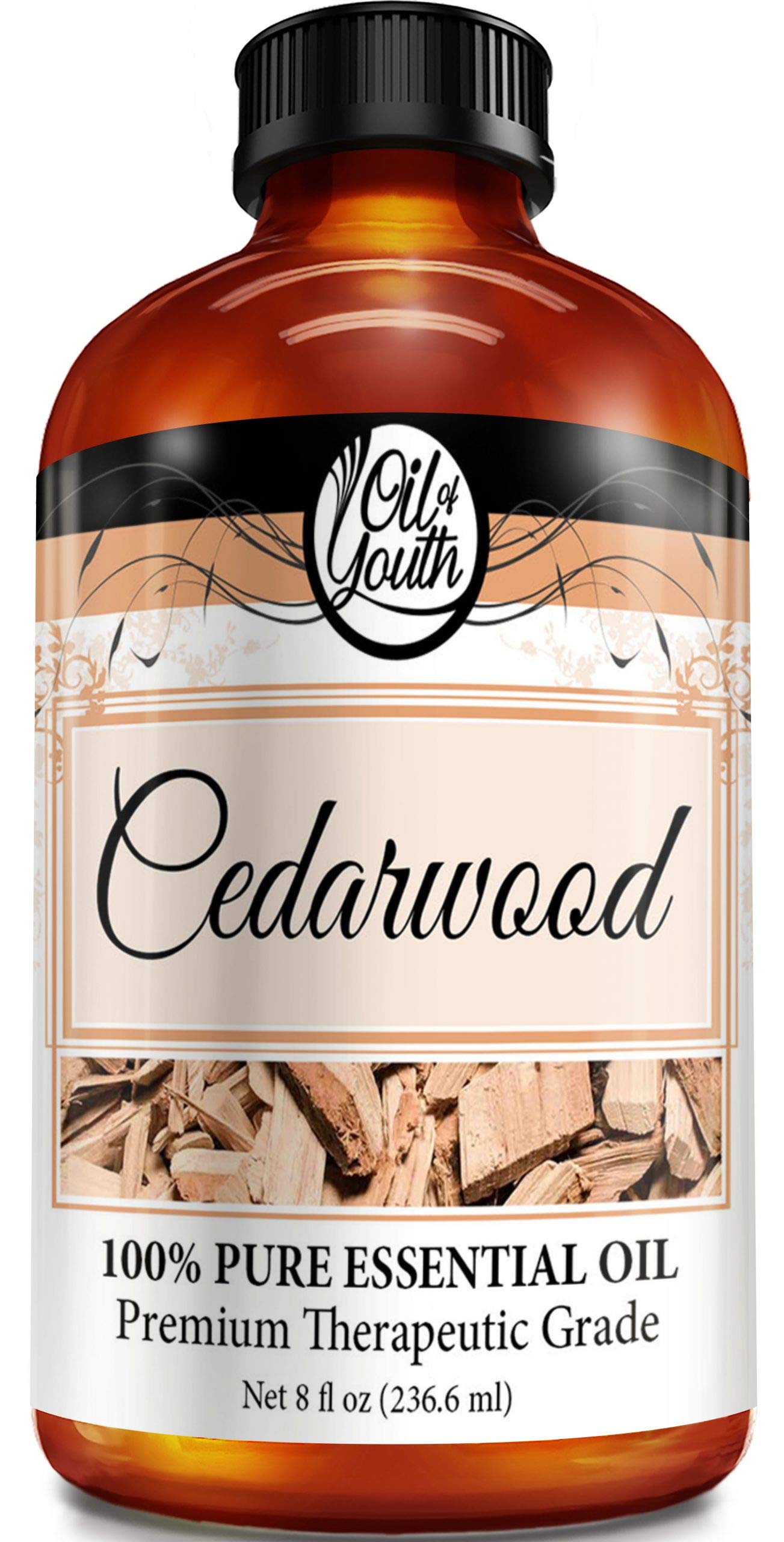 Oil of Youth Cedarwood Essential Oil 8oz | Diffuser & Skincare