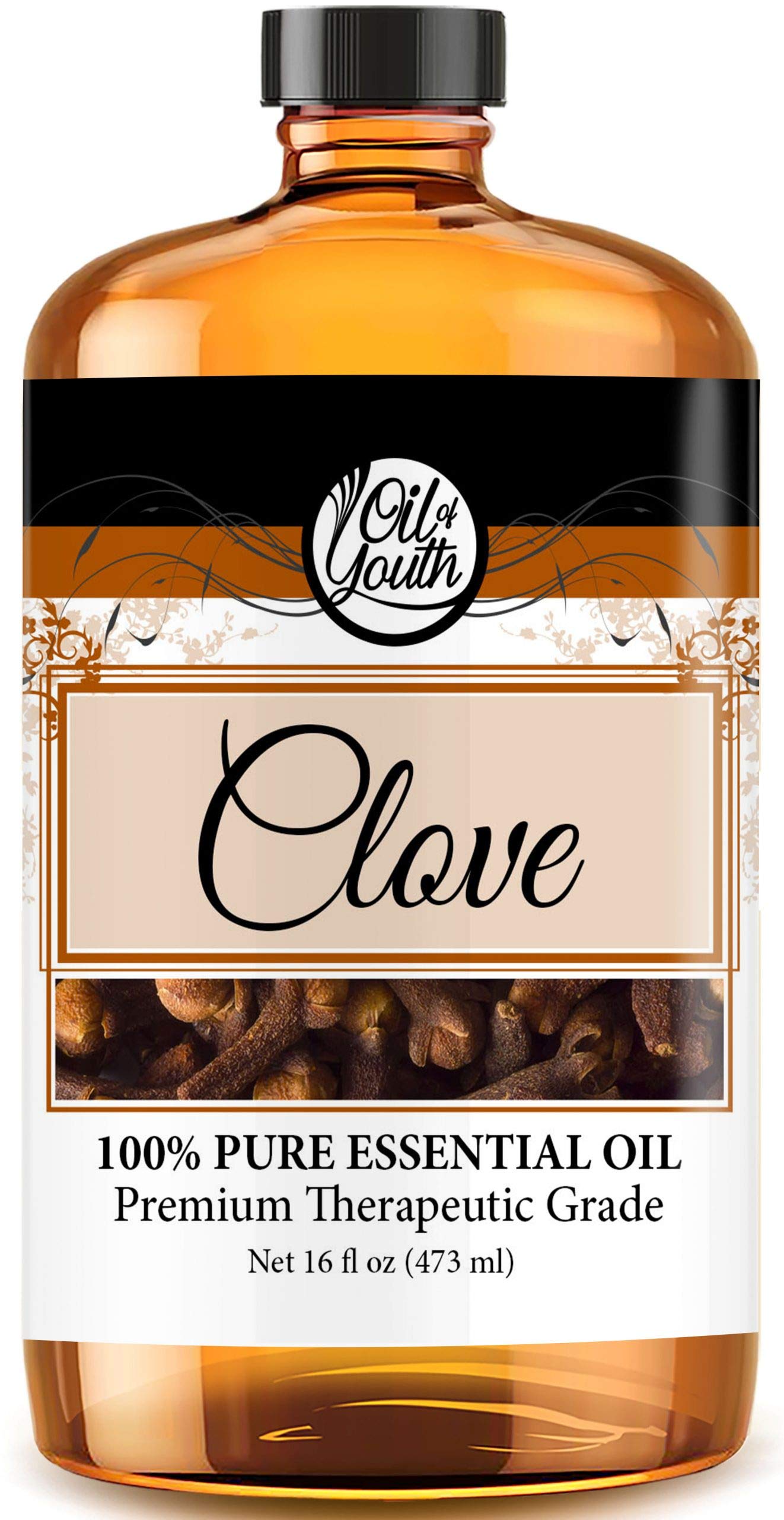 Oil of Youth Clove Essential Oil – 16oz Bulk, Pure Therapeutic Grade