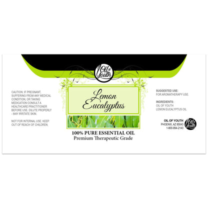 Oil of Youth Lemon Eucalyptus Essential Oil – 16oz Bulk for Aromatherapy