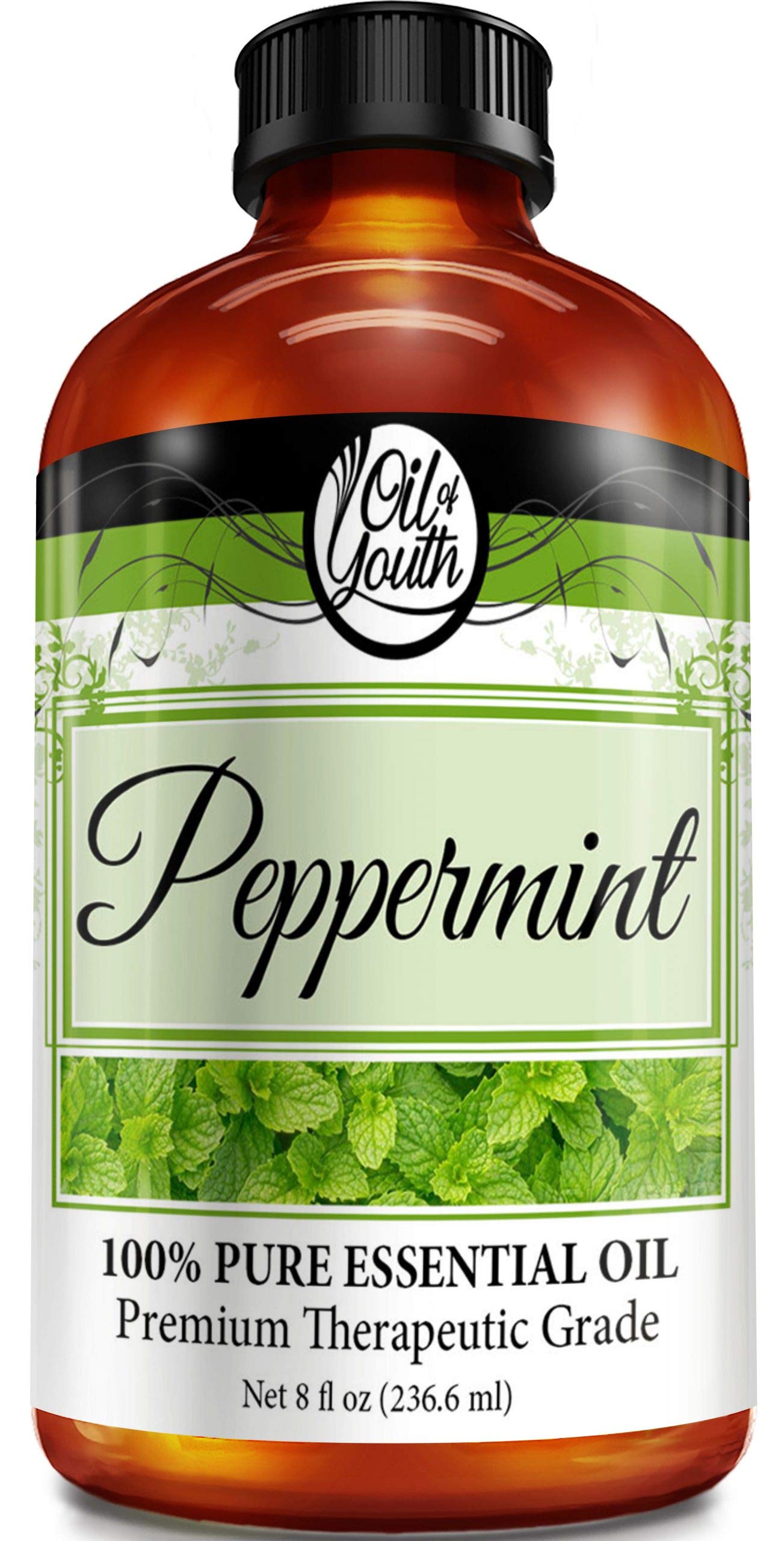 Oil of Youth Peppermint Essential Oil 8 oz - Aromatherapy Grade