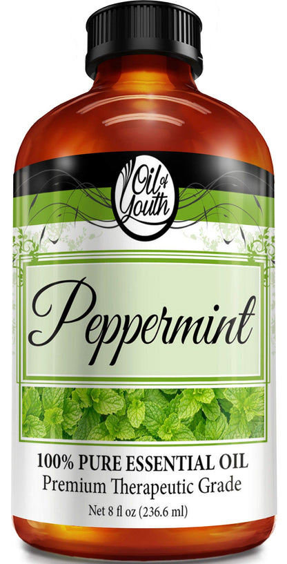 Oil of Youth Peppermint Essential Oil 8 oz - Aromatherapy Grade