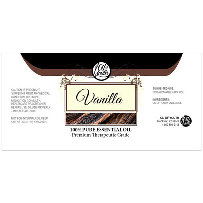 Oil of Youth Vanilla Essential Oil 16oz – Pure Therapeutic Grade for Diffusers & Skin