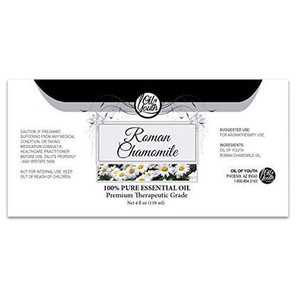 Oil of Youth Roman Chamomile Essential Oil 4oz – Therapeutic Grade