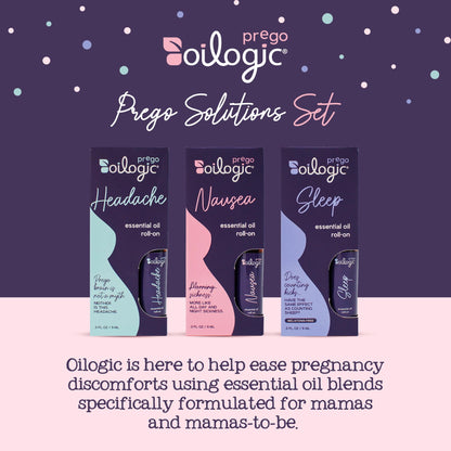 Oilogic Prego Roll-On Essential Oil Set - 3 x 0.3 oz for Pregnancy