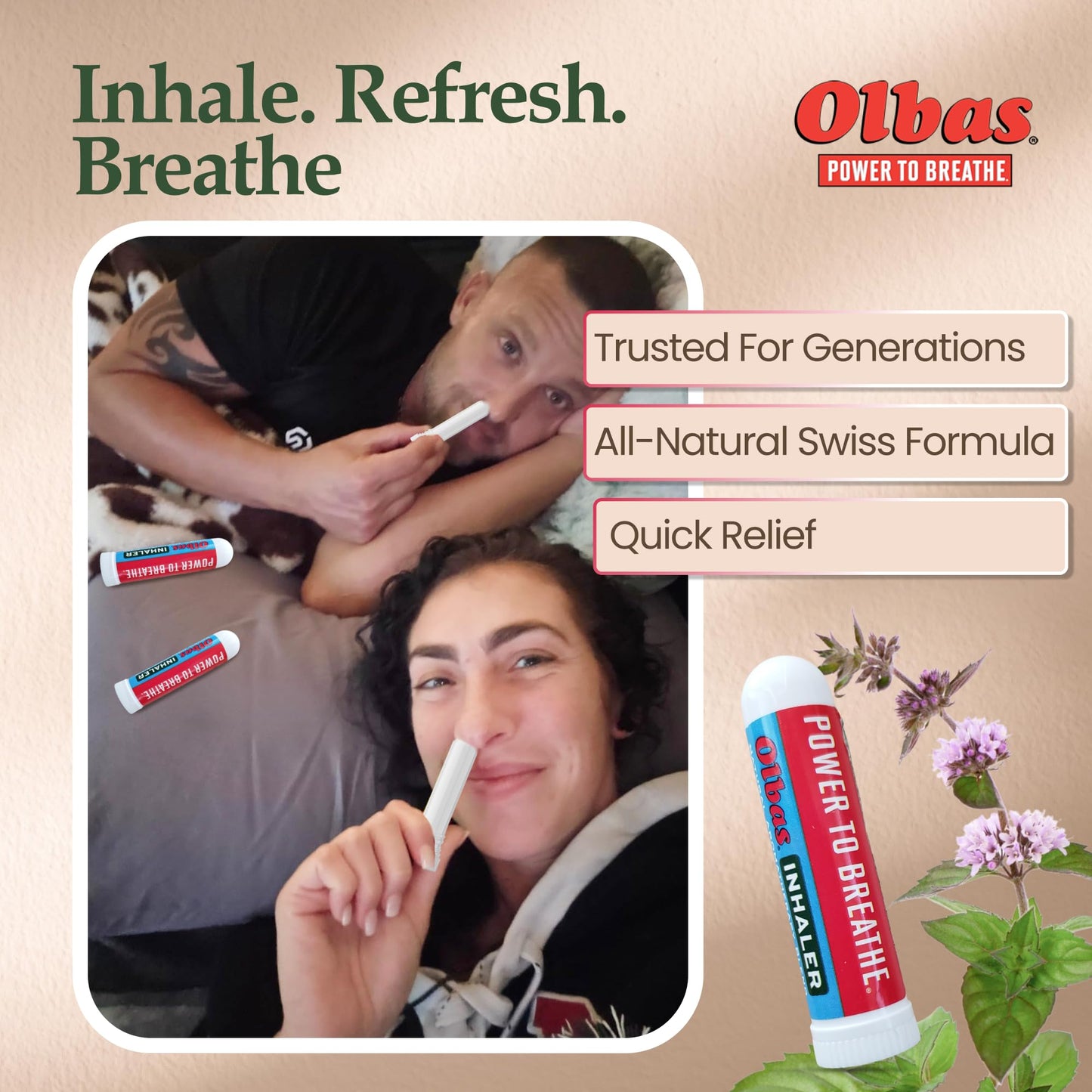 Olbas Inhaler Aromatherapy – Pocket-Size Nasal Inhaler for Clear Breathing