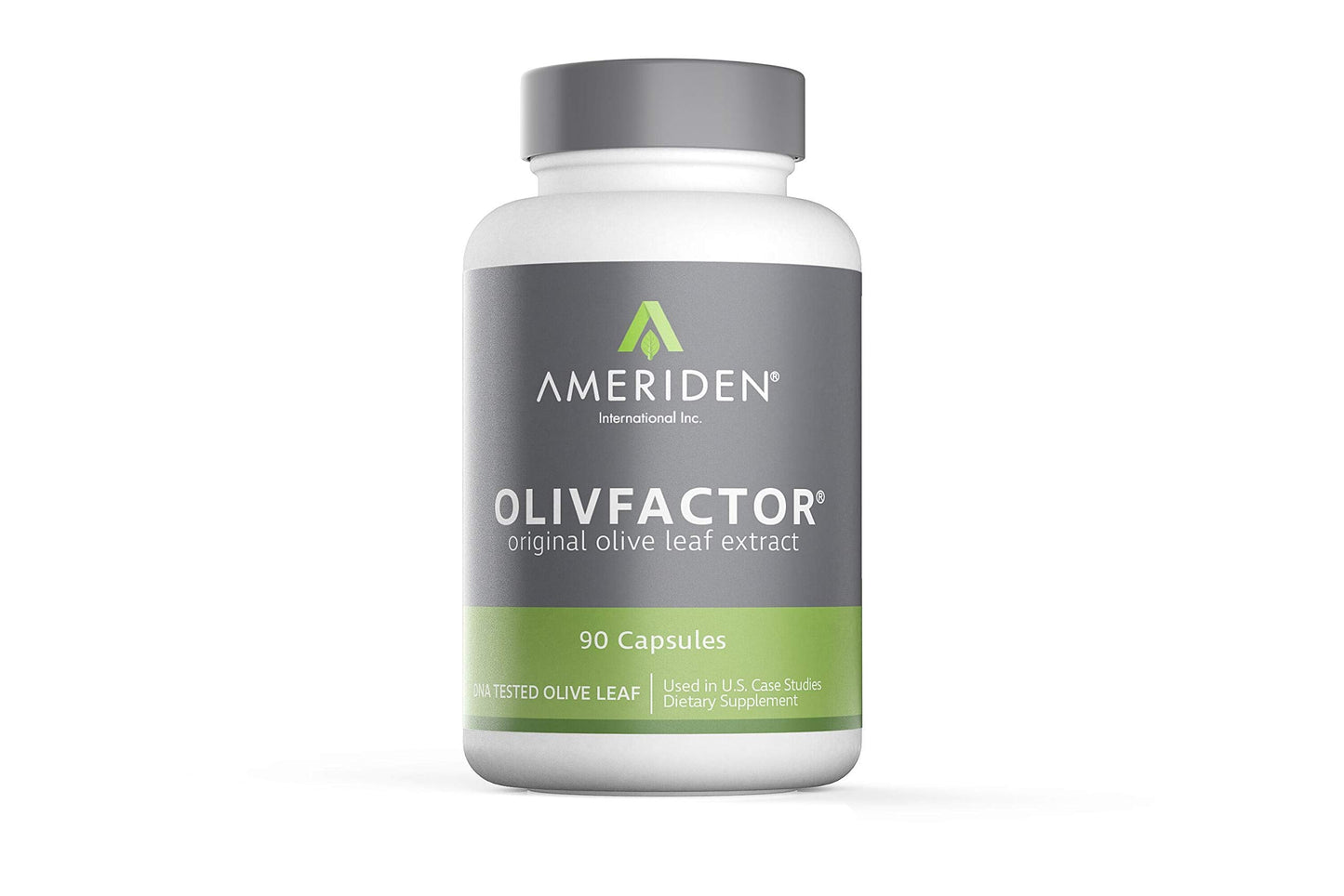 OLIVFACTOR Original Olive Leaf Extract – DNA Tested, 20% Oleuropein, 90 Vcaps (525 mg)