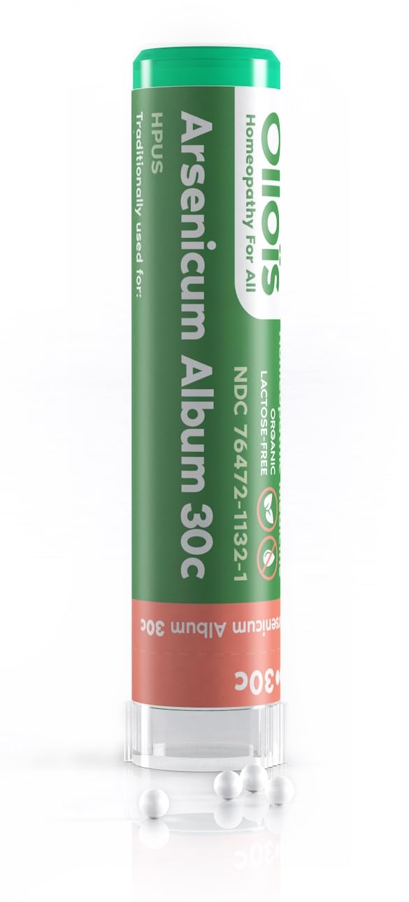 OLLOIS Arsenicum Album 30C Organic Lactose-Free Homeopathic Medicine – 80 Pellets