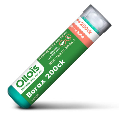 OLLOIS Borax 200ck Organic & Lactose-Free Homeopathic Medicine, 80 Pellets (Pack of 1) - Shop Now