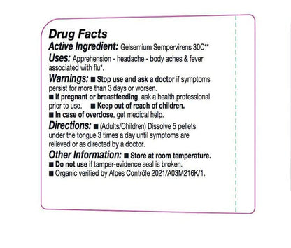 OLLOIS Gelsemium Sempervirens 30C – Organic, Lactose-Free, Kosher Homeopathic Medicine (80 Pellets, Pack of 3)