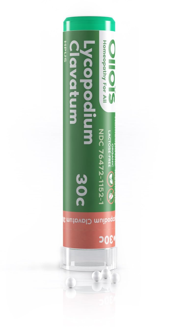 OLLOIS Lycopodium Clavatum 30C – Organic, Lactose-Free Homeopathic Medicine | 80 Pellets