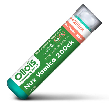 OLLOIS Nux Vomica 200ck – Organic, Lactose-Free, Vegan | 80 Pellets