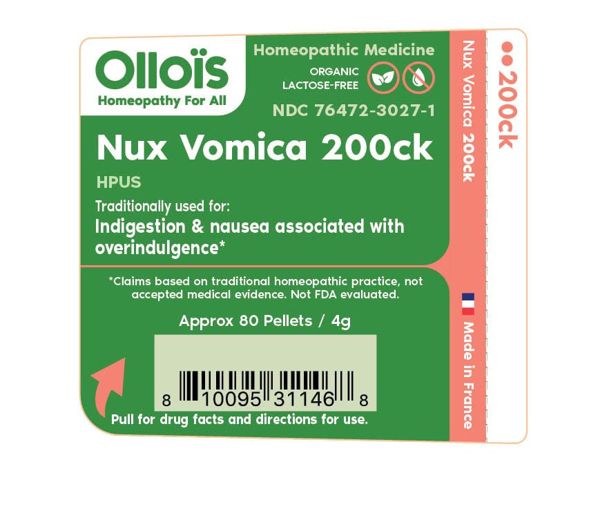 OLLOIS Nux Vomica 200ck – Organic, Lactose-Free, Vegan | 80 Pellets