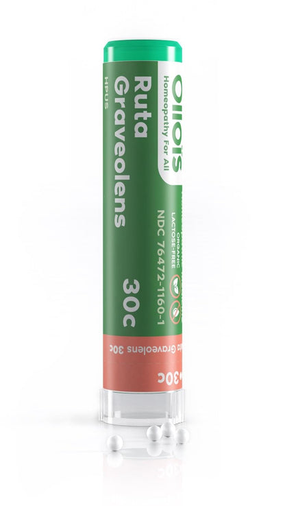 OLLOIS Ruta Graveolens 30c – Organic, Lactose-Free Homeopathic Medicine (80 Pellets, Pack of 1)