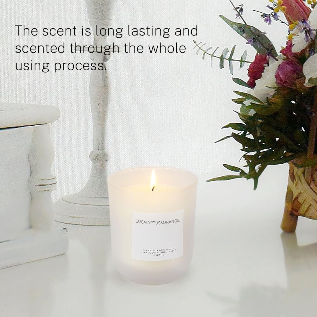 Olorvela Vanilla Soy Candle – 30-Hour, Highly Scented Home Fragrance & Gift