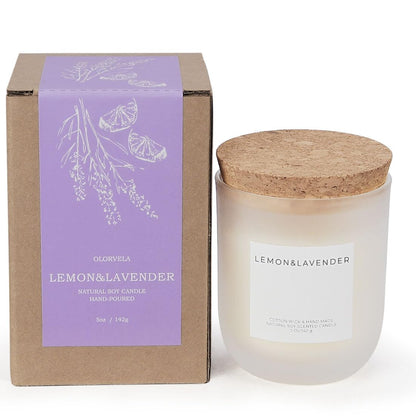 Olorvela Vanilla Candles — 30-Hour Long-Lasting, Highly Scented Candle for Home & Gifts