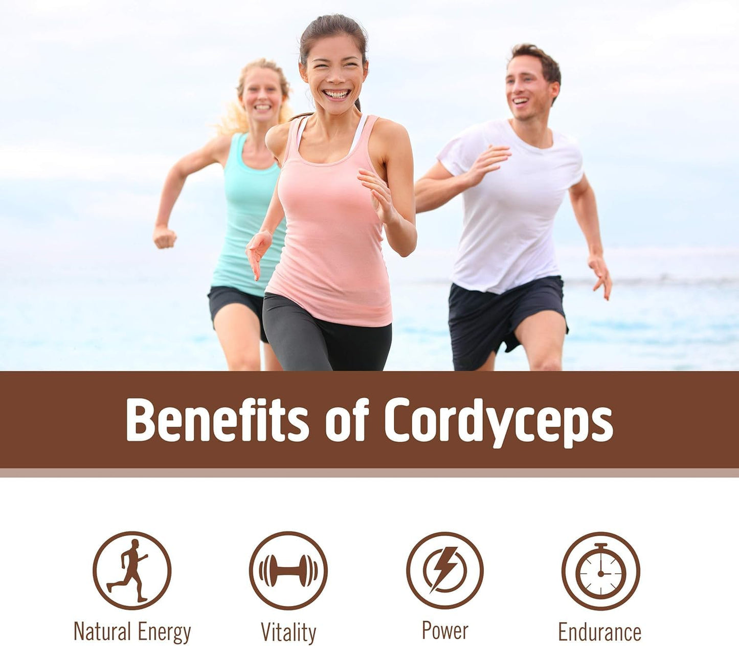 Cordyceps Organic Mushroom Powder | OM Mushroom Superfood – 3.5 oz, 50 Servings, Energy & Endurance