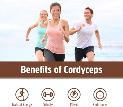 Cordyceps Organic Mushroom Powder | OM Mushroom Superfood – 3.5 oz, 50 Servings, Energy & Endurance