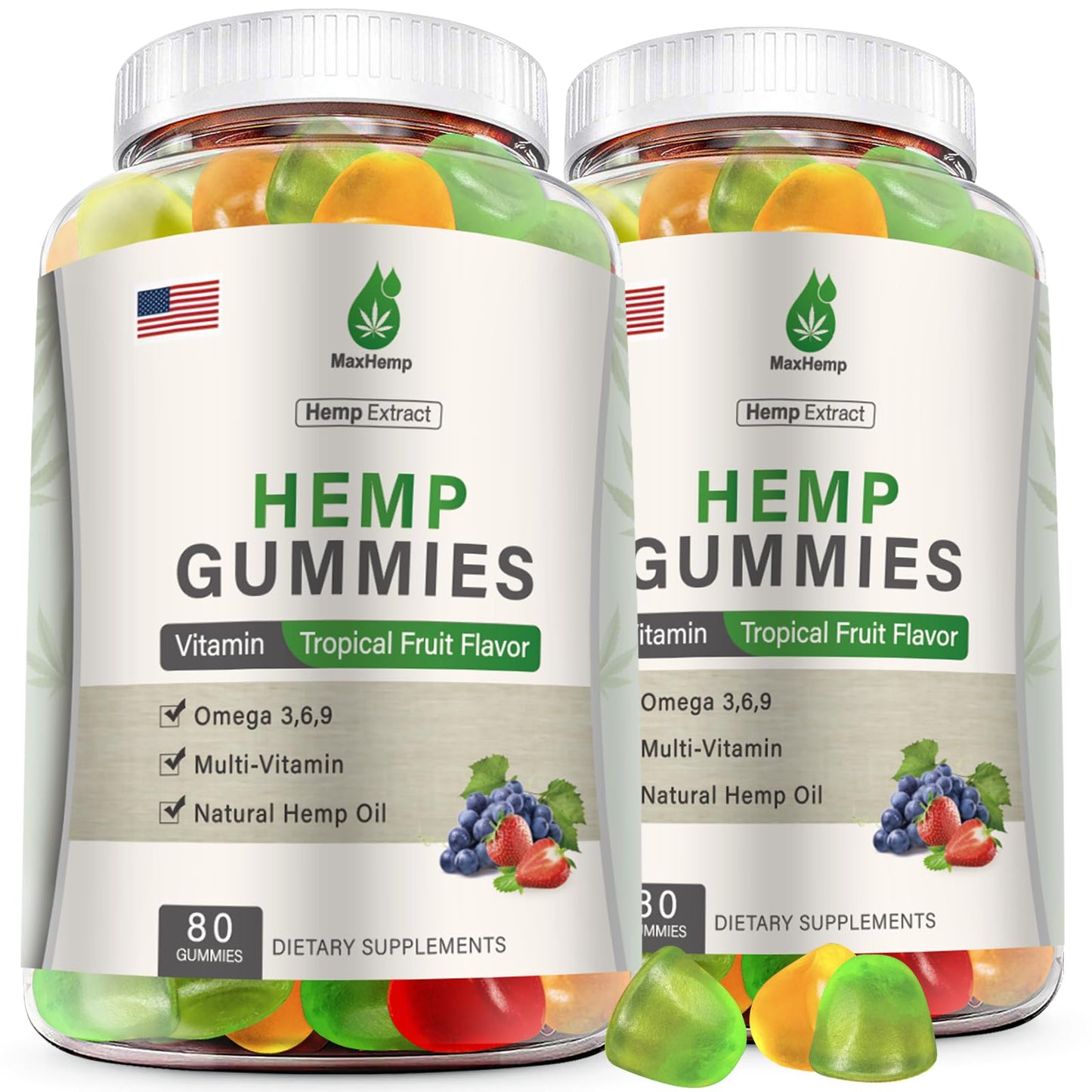Omega 3-6-9 Gummies 2-Pack for Adults | Gummy Vitamin Blend