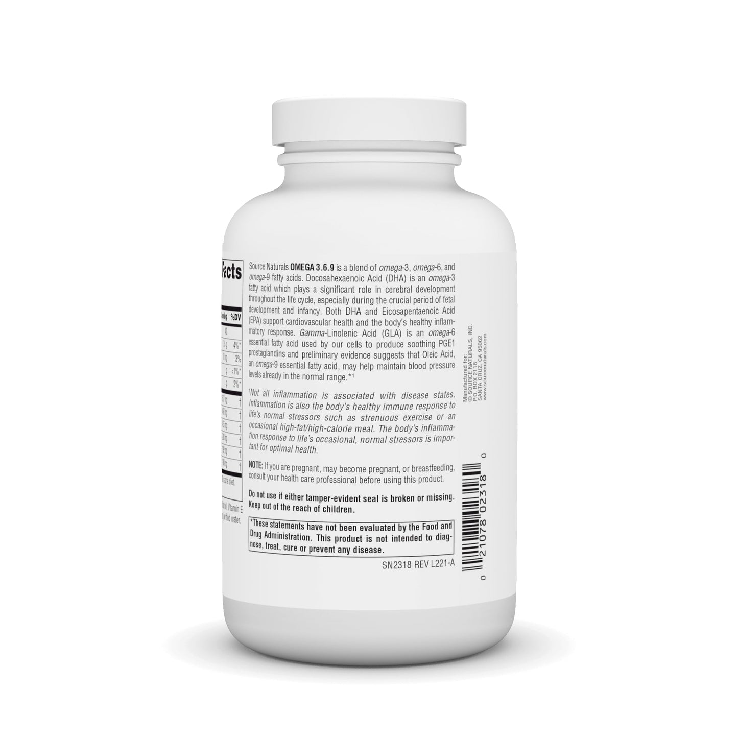 Source Naturals Omega 3-6-9 – Essential Fatty Acid Complex, 120 Softgels