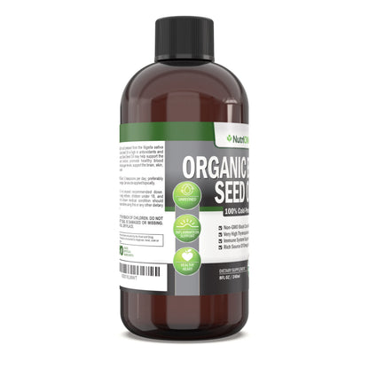 Organic Black Seed Oil – USDA Organic, Thymoquinone Rich, Cold-Pressed (8 oz)
