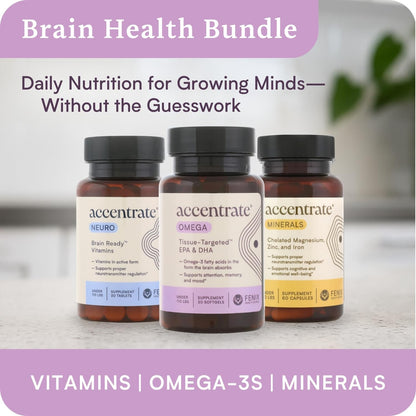 Accentrate Omega w/ LYSOVETA LPC – High-Absorption EPA & DHA for Focus, Mood & Memory