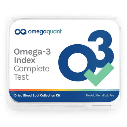 Omega Quant Omega-3 Index Complete Fatty Acid Profile Blood Test Kit | At-Home | Omega-3, Omega-6, Trans Fats