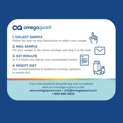 OmegaQuant Omega-3 Index Basic – Original Home Blood Test Kit (1 Test Kit)