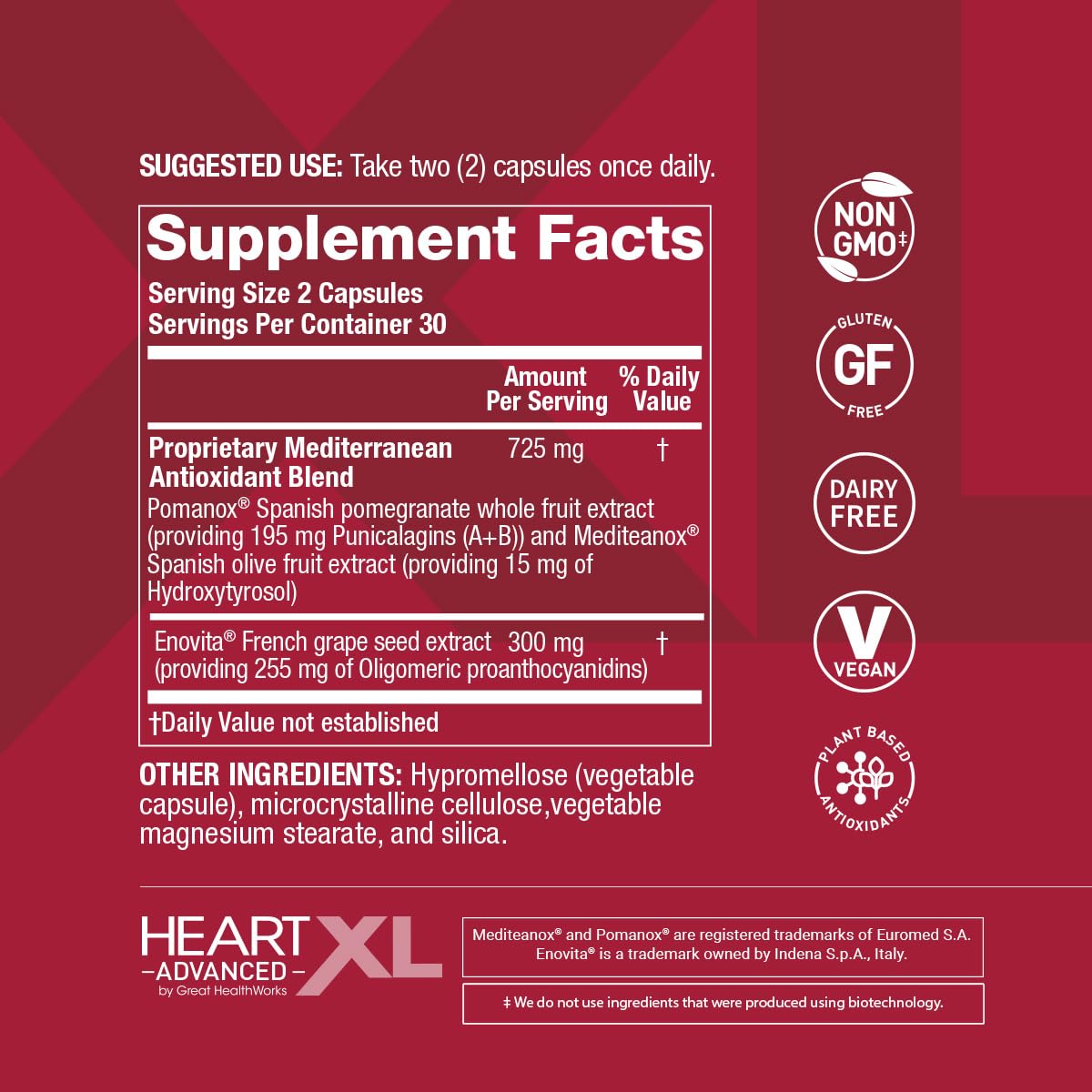 OmegaXL HeartXL Advanced - Heart Health Supplement (60 Capsules)