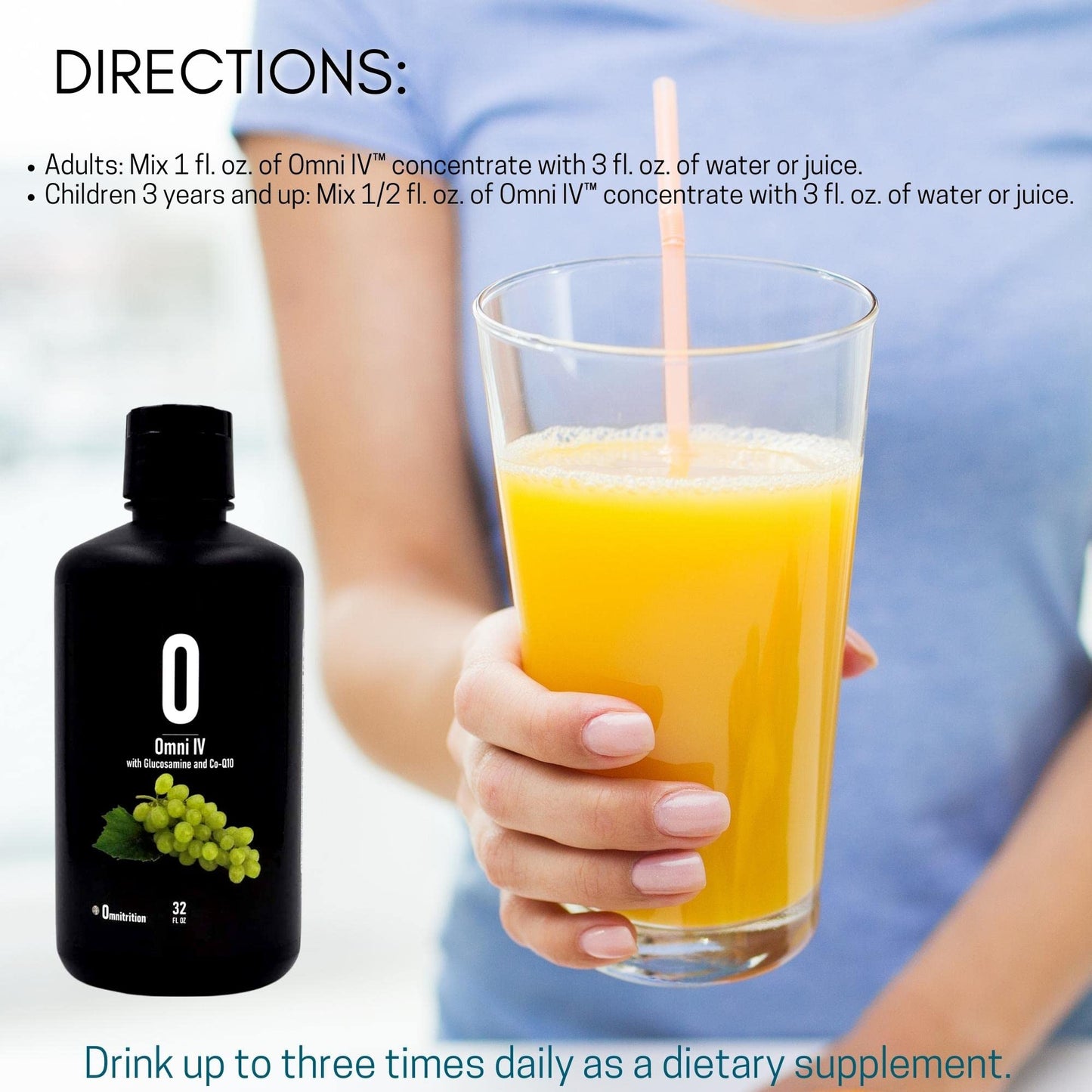 Omnitrition AM & PM Bundle: Omni IV Liquid Vitamin with Glucosamine + OmniTrim Nite Lite